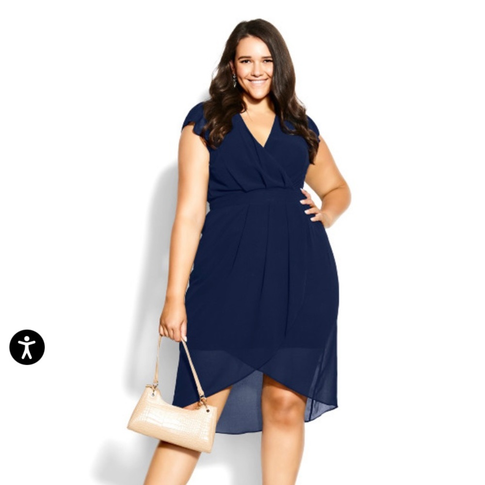 NWT - Plus Size Swing Dress in Navy